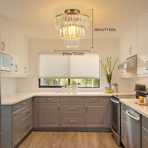 Gold crystal ceiling light - gold,