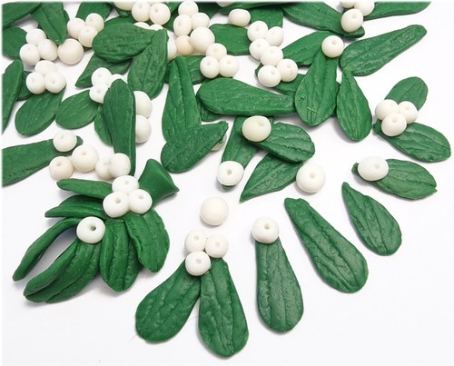 Mistletoe flatbacks glue - mistletoe,