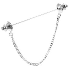 Tie Pin with Chain Decorative