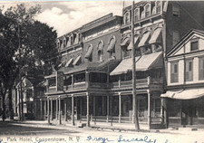 Cooperstown hotel postcard - cooperstown,