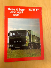 ERF LORRY / TRUCK BROCHURE  -  THREE & FOUR AXLE RIGID UNITS - 1977 ?