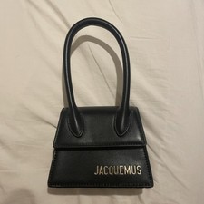 Jacquemus Black/Gold Handbag with Strap Small