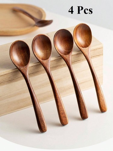 4pcs small wooden spoons - 4pcs, –