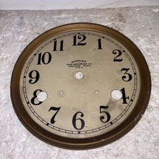 Antique Simplex Time Recorder Co. Clock Dial 8” Gardner Mass. Industrial- T#3
