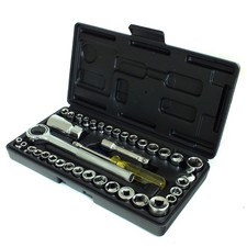 40pc Socket Set 1/4 3/8 Dr