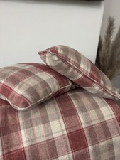 Full length curtains tartan