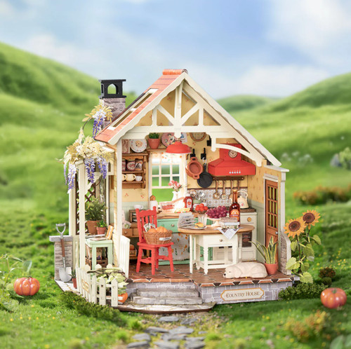 Sunlit farmhouse kitchen - farmhouse,