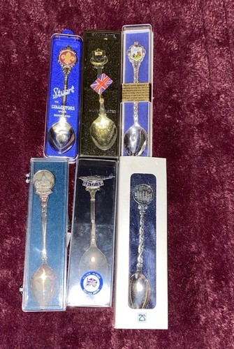 Silver plate plated spoons - plate,