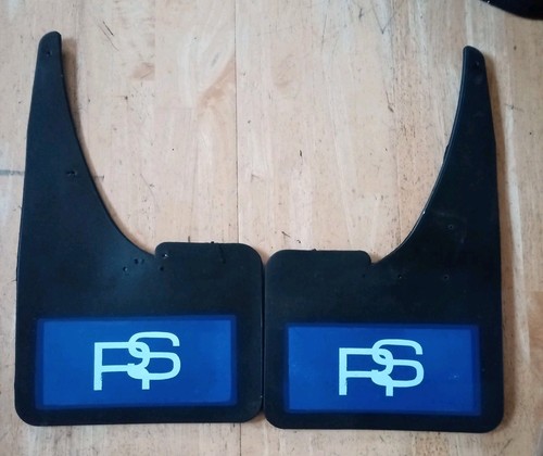 Ford blue white mudflaps - ford,