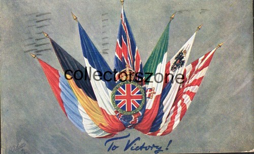 Ww1 allied flags victory - allied,
