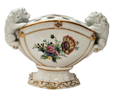 Royal Copenhagen Saxon Pattern Flower Vase Blue Factory Mark Numbered 9fx