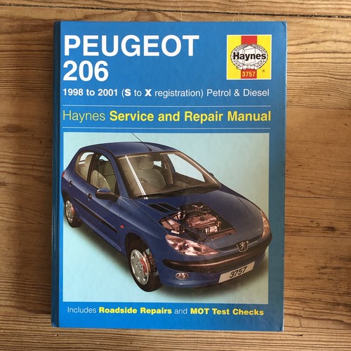 Haynes manual peugeot 206 - haynes,