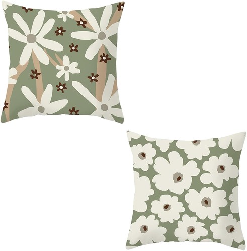 Green cushion covers - cushion, covers,