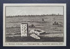 Antique 1786 print monk - antique,