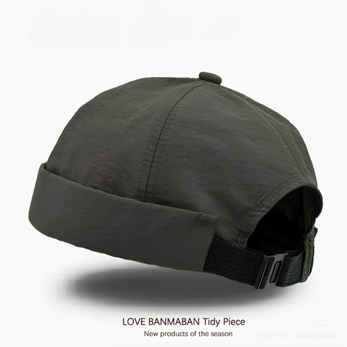 Unisex brimless docker cap - brimless,