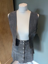 Vintage 1960s Grey Suede