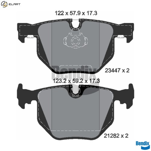 Brake pad set disc - brake,