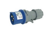 240V 16AMP 3PIN BLUE INDUSTRIAL PLUGS AND SOCKETS IP44 CAMPING CARAVAN 