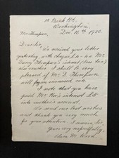 1920 Workington Clara M Wood to Mr Thompson Darcy