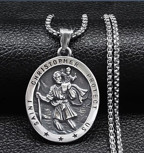 New mens saint christopher - new,
