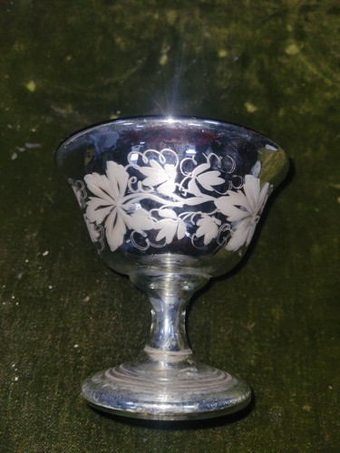 Antique mercury glass - mercury, chalice