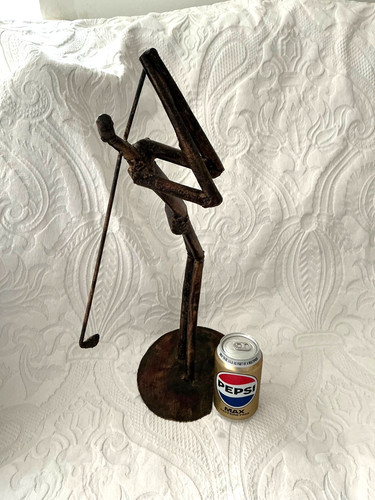 Large metal golfer - large,