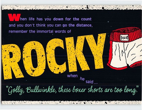 Postcard golly bullwinkle - postcard,