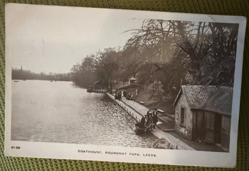 Antique postcard leeds - antique,