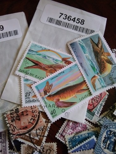 100 stamps for sorting - 100, sorting,off