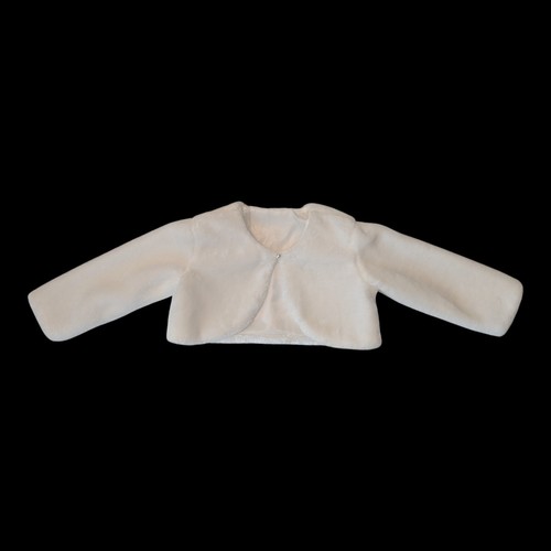 White faux fur - faux, shrug