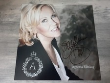 VERY RARE AGNETHA FALTSKOG ABBA SIGNED 10 X 10 AUTOGRAPHED PHOTO FULL SIG...REAL
