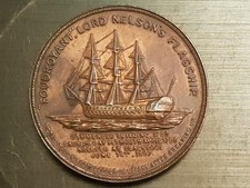 1897 Admiral Nelson Copper Medal Struck from HMS Foudroyant Flagship 1799-1801