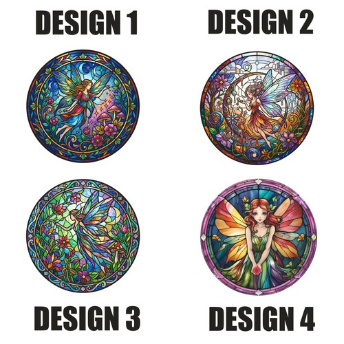 Fairy decorative stained glass - fairy,