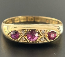 18ct 750 Yellow Gold 1916 Ruby