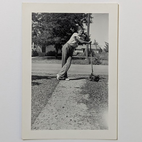 Vintage snapshot photo young - vintage,