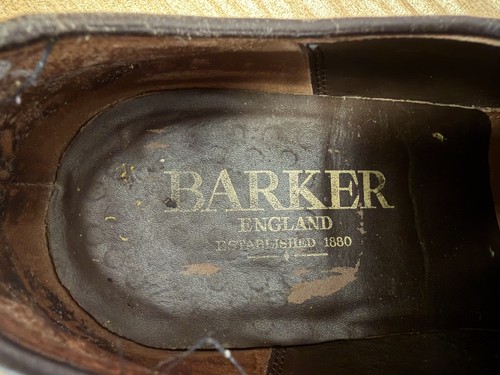 Barker brown leather vintage - barker,