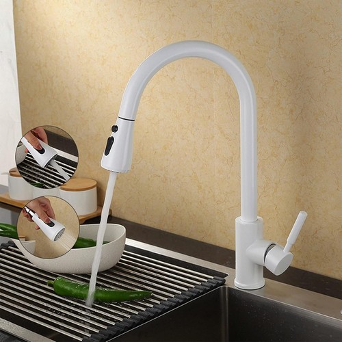 Kitchen mixer taps with pull - with,