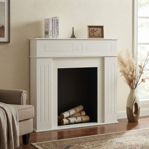 Stylish wooden mantelpiece - wooden,