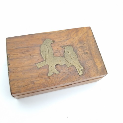 Snuff box brass bird - snuff,