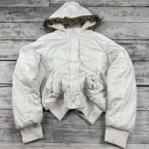 Vintage white puffer - white,