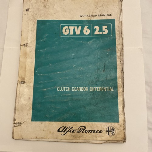 Workshop manual alfa romeo - alfa,