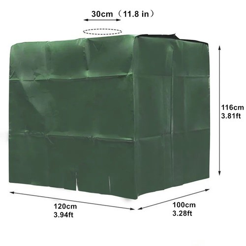 1000l ibc water tank - water, cover