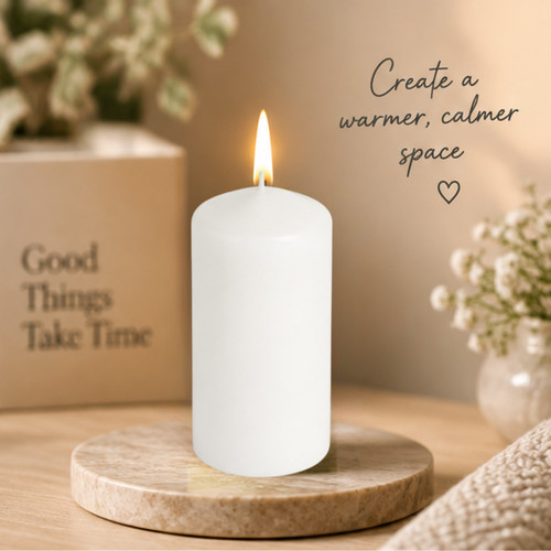 Pillar candle unscented - pillar,