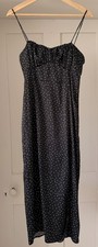 ZARA Black Satin Polka Dot
