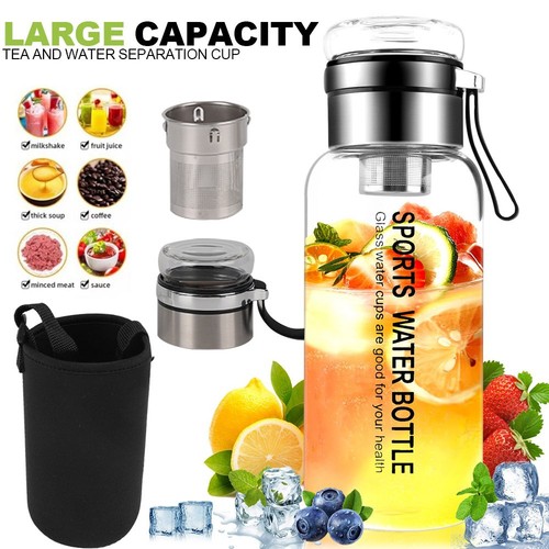 Glass water bottle - water, bpa