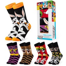 Looney Tunes Mens Socks, Space