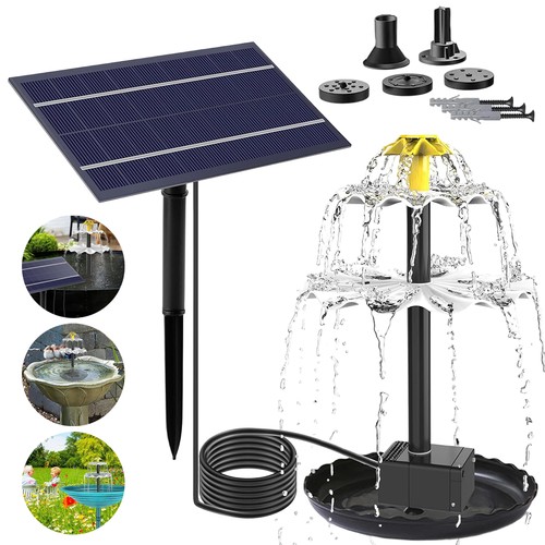 Solar water feature - solar,