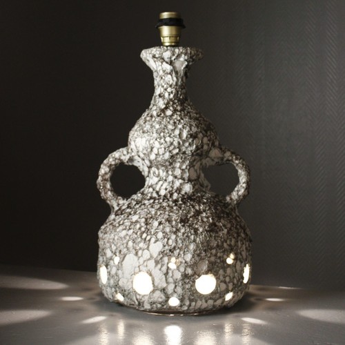 Large ceramic fat - lava, lamp