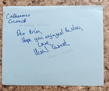 Catherine & Niamh Cusack "Heartbeat" Personally Signed Page AFTAL COA