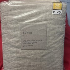 The Edited life super  King  Duvet  Cover Set 100% Linen Brand New Sealed